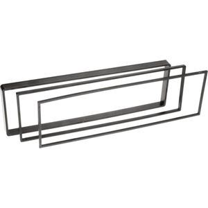 1-DIN Paneel geschikt voor Citroën C2/ C3/ C4/ C6/ Jumper/ Jumpy - Peugeot 307/ 1007 Kleur: Zwart