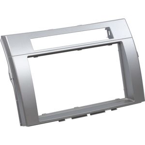 2-DIN Paneel geschikt voor Toyota Corolla Verso 2004-2009 - Kleur: zilver