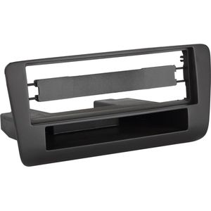 1-DIN Paneel geschikt voor met aflegbakje. Audi A1 2010-2018 Kleur: Zwart