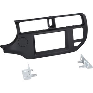 2-DIN Paneel geschikt voor Kia Rio 2011-2015 Kleur: Zwart