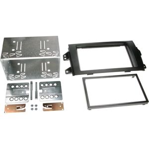 2-DIN Paneel geschikt voor Fiat Sedici - Suzuki SX4 - Kleur: zwart