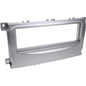 1-DIN Paneel geschikt voor Ford S-Max / Focus / Galaxy / Mondeo Kleur: Zilver
