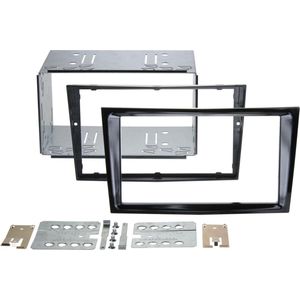 2-DIN Paneel geschikt voor Opel - Astra H - Corsa D - Zafira B - Kleur: Piano Zwart