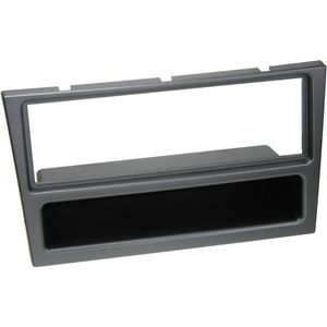 1-DIN Paneel geschikt voor met aflegbakje. Opel - Renault Kleur: Charcoal Metallic