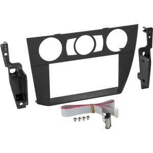 2-DIN Paneel geschikt voor BMW 3-Serie (E90/E91/E92/E93) 2006-2012 Kleur: Zwart