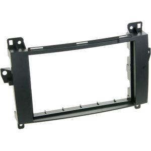 2-DIN Paneel geschikt voor Mercedes Benz A-Klasse/ B-Klasse/ Viano/ Vito - Kleur: Zwart