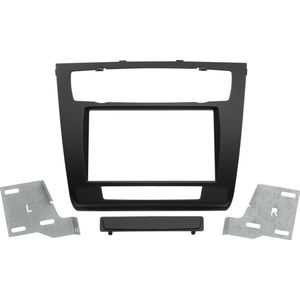 2-DIN Paneel geschikt voor BMW 1-Serie ( E81 / E82 / E87 / E88) 2007-2013 Kleur: Zwart