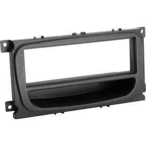 1-Din Paneel Met Aflegbakje. Ford Mondeo /Focus / S-Max/ Galaxy Kleur: Zwart Ford Acv 281114-36
