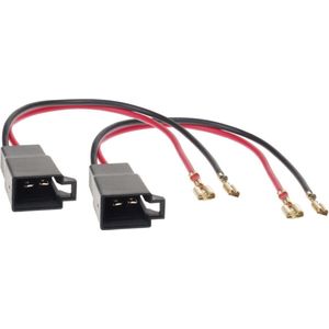 Speaker Adapter Kabel(2x) Div.modellen Opel-Renault-Seat-VW-Citroën-Nissan-Mercedes-Dacia-Skoda-Seat