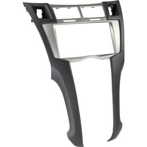 2-DIN Paneel geschikt voor Toyota Yaris 2006-2011 - Kleur: Zilver