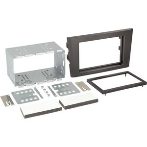 2-DIN Paneel geschikt voor Volvo XC90 2002-2014 - Kleur: Zwart
