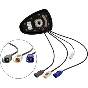 Dakantenne - AM/FM DAB/DAB+ - Shark II - Zwart - Kunststof