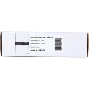 ACV - Krimpkous - Zwart - Ø 3.2 mm - Ø 1.6 mm - Lengte 15 Meter