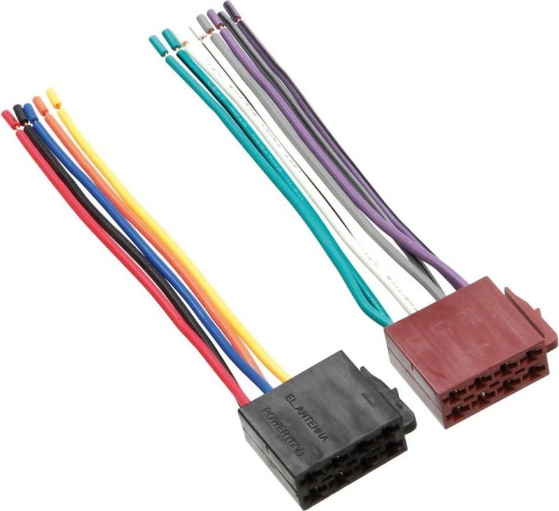 ACV - Universele Adapter - Stroom en Speakers ISO Stekker Naar Blanke Uiteinden