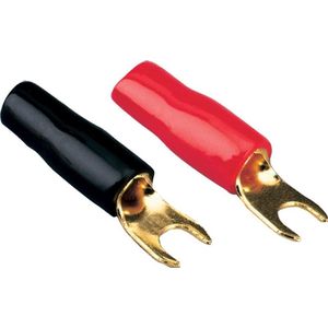 Vork Kabelschoen 6 mm² 4 x Rood 4 x Zwart