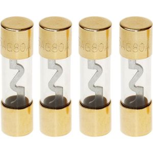 AGU - Zekeringen - 80 Amp - Zilver - 100 Stuks