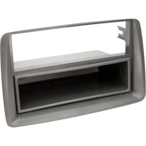 2-DIN Paneel geschikt voor Fiat Panda (169) 2003-2012 Kleur: Grijs