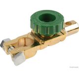 Accupool klem min met stroomonderbreker-Accupoolklem met Stroomonderbreker - Min Pool (-)-Accupoolklem-Accu-ontkoppelingsschakelaar voor klem ""min"" 12/24V