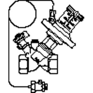 Oventrop Differentiedrukregelaar Hydromat DTR PN 16, 50-300 mbar, mofschroefdraad DN 20, 3/4"" IG