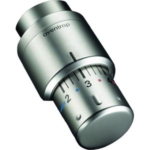Oventrop SH Oventrop 1012085 Uni SH Thermostaat met nulpositie en vloeistofsensor, roestvrijstalen look, 30 x 1,5 cm