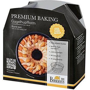 Birkmann, Premium Baking, tulbandvorm, van hoogwaardig koolstofstaal met merk-antiaanbaklaag, met receptidee, Ø 16 cm; hoogte 8,5 cm, 882157
