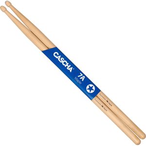 CASCHA Maple 7A HH 2362 Paar drumstokken van esdoornhout, ideaal voor gevorderde spelers, ideaal voor zachte rock