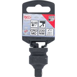 BGS 173 | Kracht dopsleuteladapter | 12,5 mm (1/2"") - buitenvierkant 10 mm (3/8"")
