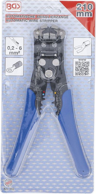 BGS - Automatische Draadschiltang - 0,13 - 6 mm² - Met Draadsnijder