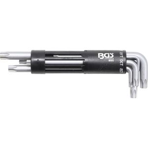 Torx stiftsleutelset 8 delig met boring T10 - T50 (XXL), BGS 805