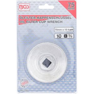BGS - Oliefiltersleutel - 15-kant - Ø 75 mm - Voor Chrysler en GM