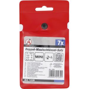 BGS Steeksleutelset mini-uitvoering 3 - 5,5 mm 7 delig