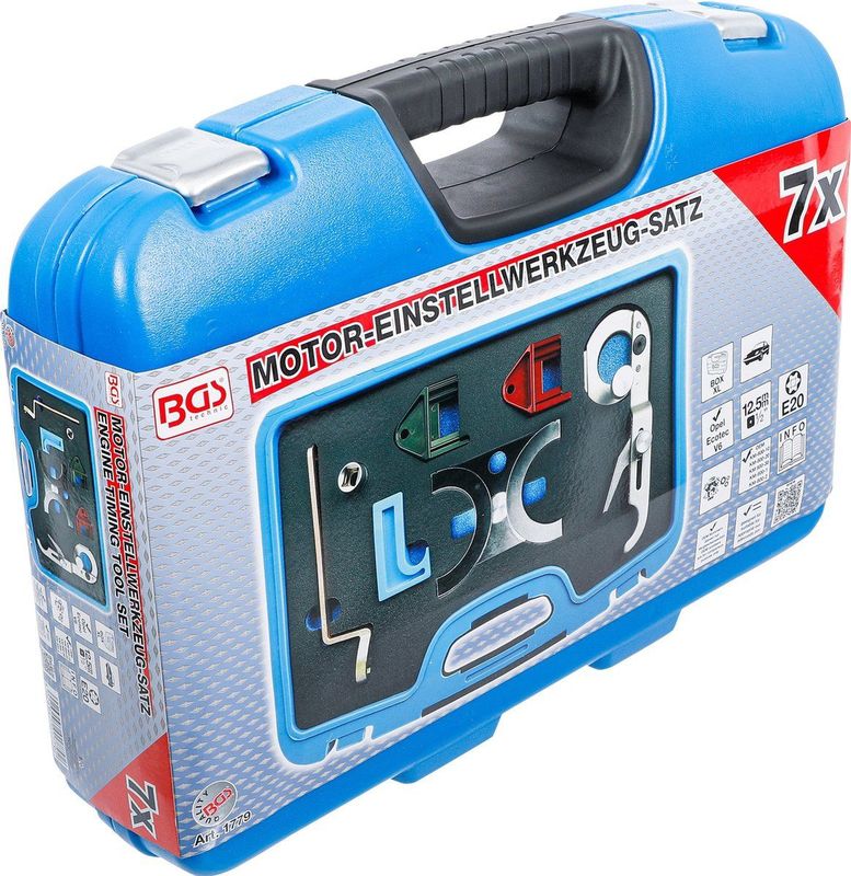 BGS - Motorafstelset - Gereedschapset - Voor Opel Ecotec V6 - Inclusief Krukas- en Nokkenasblokkering