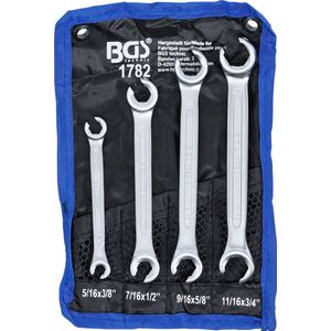 BGS - Open Ringsleutelset - 4 Delig - Chroom-Vanadium-Staal - Verchroomd