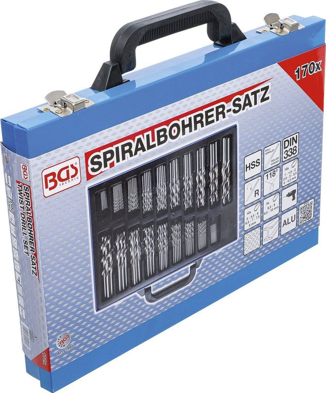 BGS Technic - Borenset - Rolgewalst - HSS Staal - 170 Boren