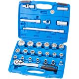 BGS Steckschlüssel-Satz Antrieb 12,5 mm (1/2") Zollgrößen 27tlg. - 2216