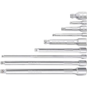 BGS - 2253 - Verlengstukken Set - 9 Delig - 1/4"" - 3/8"" - 1/2""