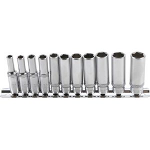 Bgs Technic - Steckschlüssel-Einsatz-Satz Sechskant, tief Antrieb Innenvierkant 6,3 mm (1/4') Zollgrößen 11-tlg.
