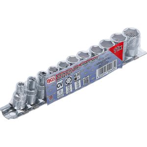 BGS - Doppenset - Zeskant - 11 Delig - Chroom-Vanadium-Staal - Verchroomd