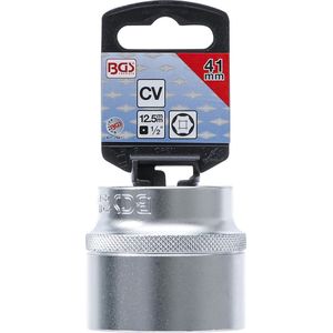 BGS - Dopsleuteldop - Zeskant - 41 mm - Chroom-vanadium-staal - Verchroomd