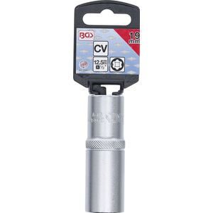BGS Steckschlüssel-Einsatz Super Lock tief Antrieb Innenvierkant 12,5 mm (1/2") SW 19 mm - 2949