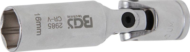 BGS - Bougiedop 16mm - Standaard Maat - Met Gewricht - Aansluitmaat 3/8