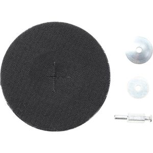 Steunschijf - Rubber - Ø 125 mm - 6 mm met Klittenband