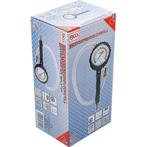 Bandenpomp met drukmeter (0-12 bar) BGS 3242