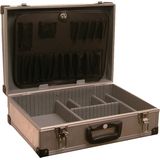 BGS - Gereedschapskoffer - Zwart - Kunststof - Met 4-voudige Verstelbare Onderverdeling