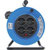 BGS - Kabelhaspel - 15 Meter - 4 Geaarde Stopcontacten - IP20