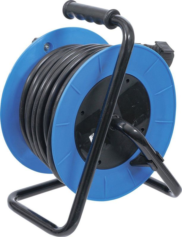 BGS - Kabelhaspel - 15 Meter - 4 Geaarde Stopcontacten - IP20