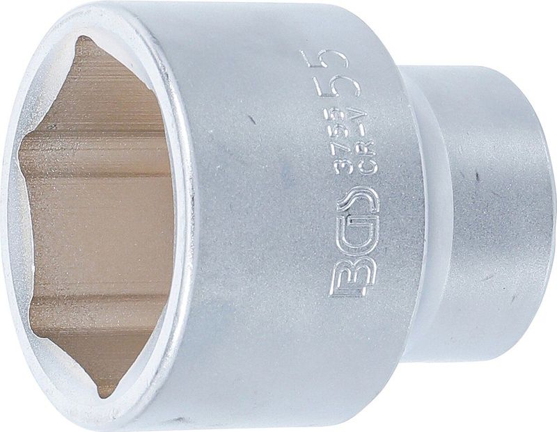 BGS Steckschlüssel-Einsatz Sechskant Antrieb Innenvierkant 25 mm (1") SW 55 mm - 3755
