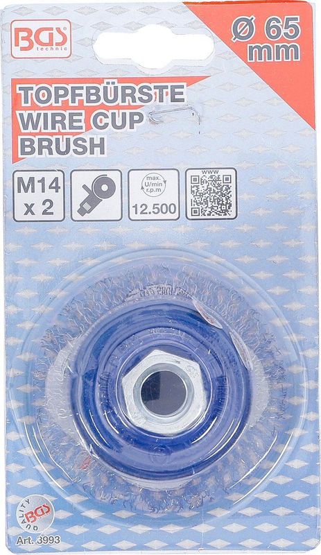 BGS Topfbürste Aufnahme M14 x 2 Ø 65 mm x 50 mm - 3993