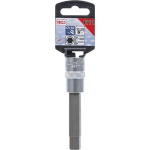 BGS 4266 | Dopsleutelbit | lengte 100 mm | 12,5 mm (1/2"") | binnenzeskant 11 mm