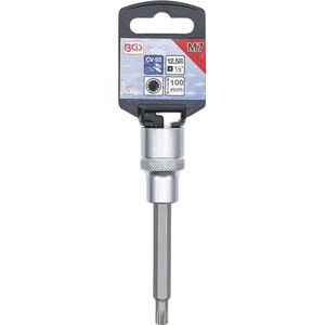 BGS 4432 | Dopsleutelbit | lengte 100 mm | 12,5 mm (1/2"") | veeltand (voor XZN) M7